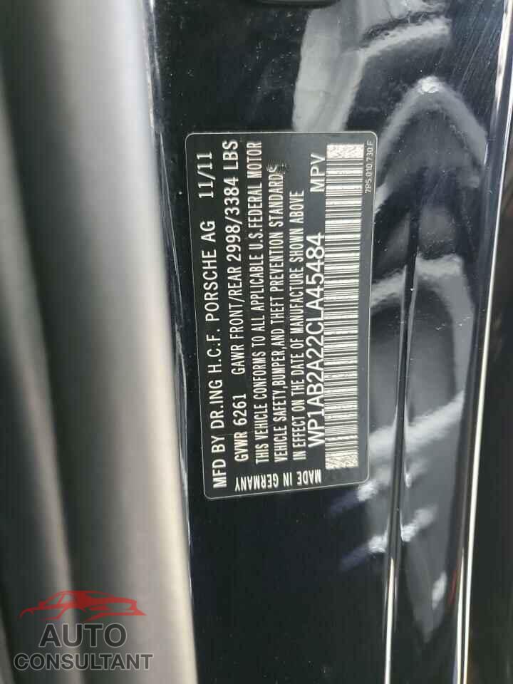PORSCHE CAYENNE 2012 - WP1AB2A22CLA45484