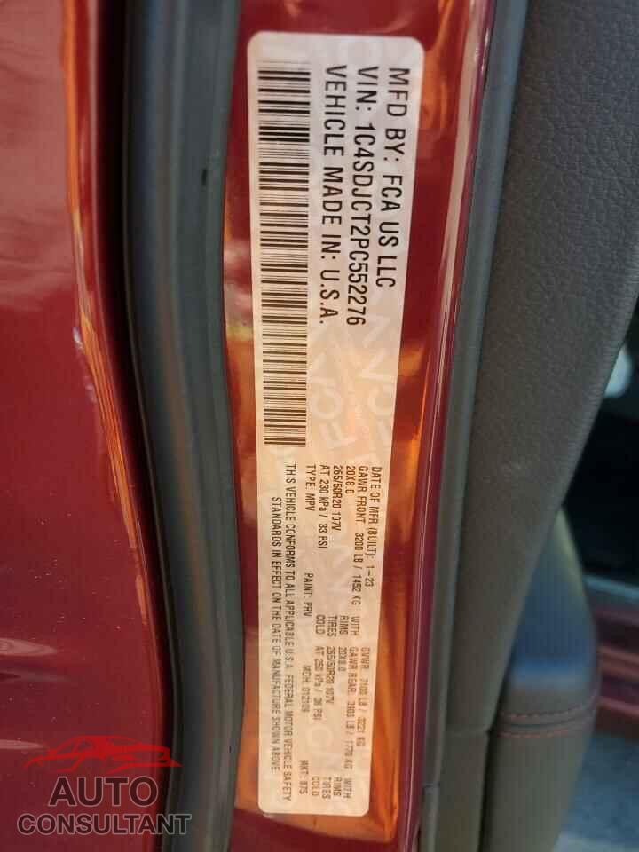 DODGE DURANGO 2023 - 1C4SDJCT2PC552276