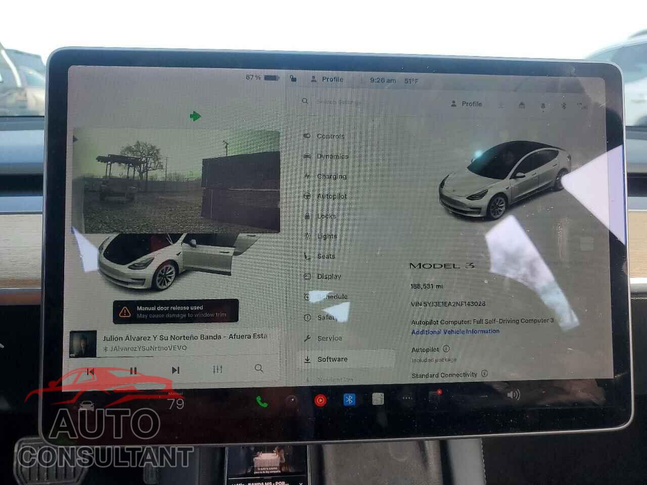 TESLA MODEL 3 2022 - 5YJ3E1EA2NF143028