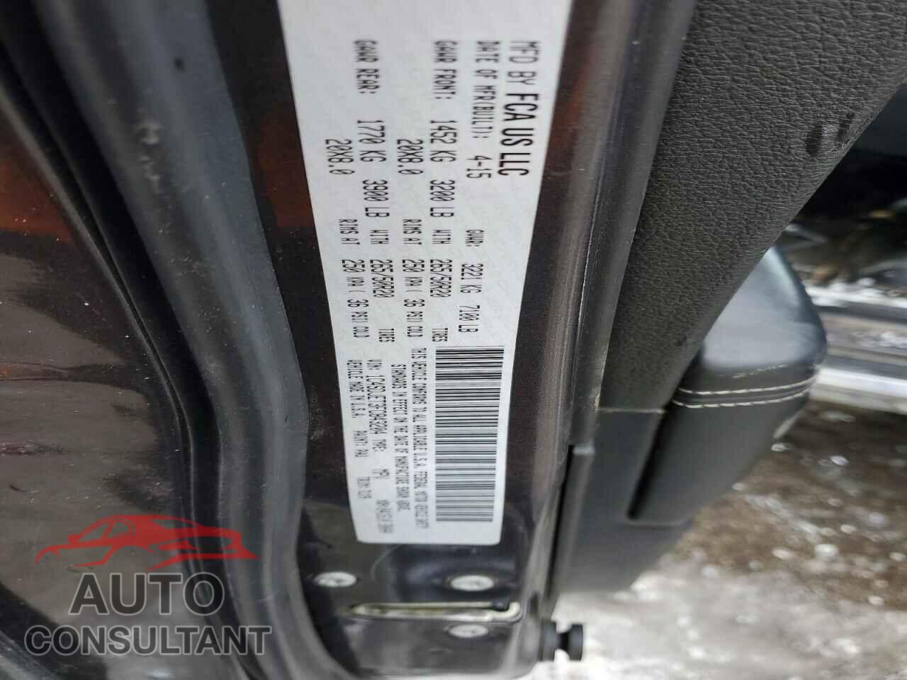 DODGE DURANGO 2015 - 1C4SDJET3FC843204