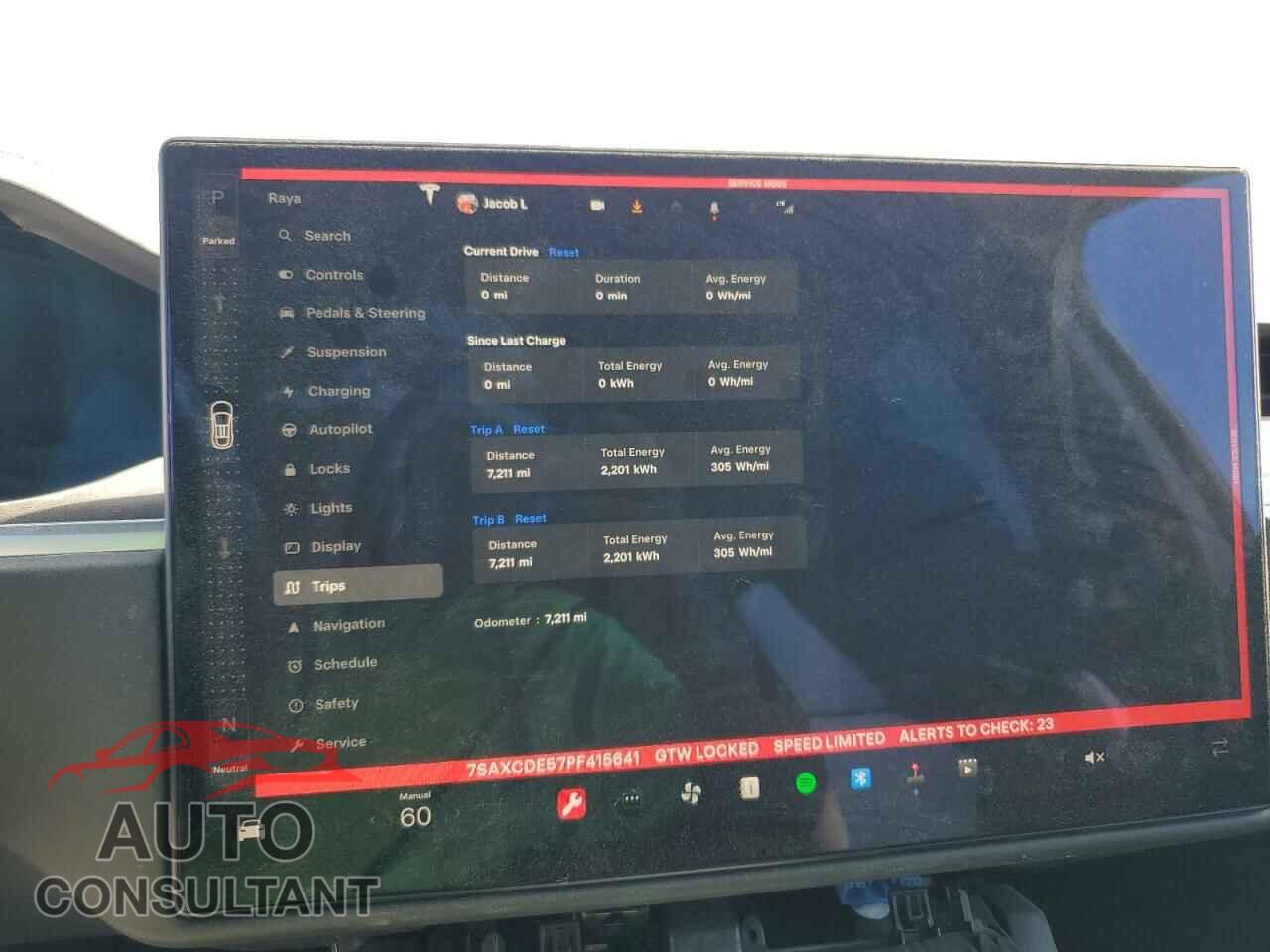 TESLA MODEL X 2023 - 7SAXCDE57PF415641