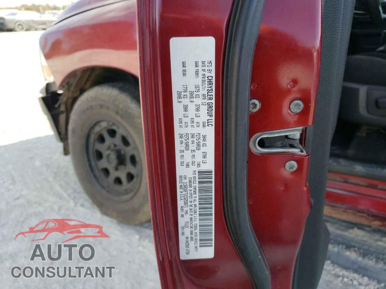 DODGE RAM 1500 2012 - 1C6RD6FT2CS259671