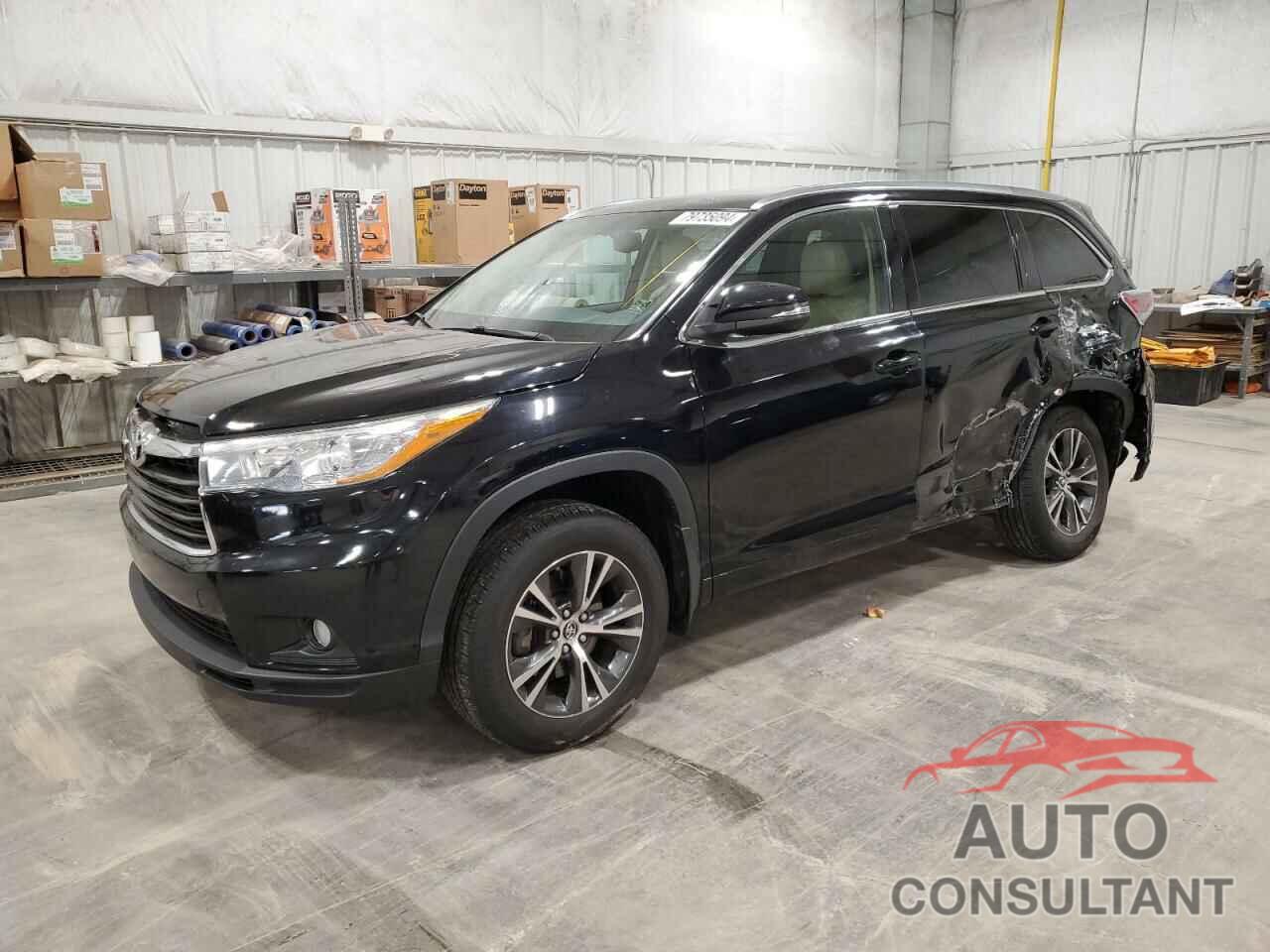 TOYOTA HIGHLANDER 2016 - 5TDJKRFH6GS256408