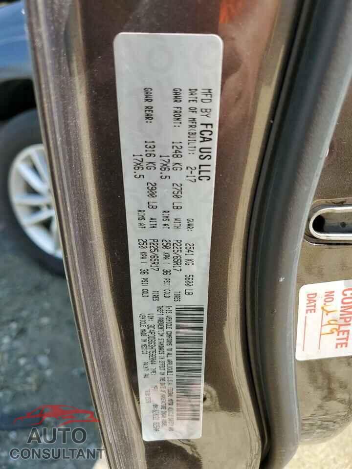 DODGE JOURNEY 2017 - 3C4PDDBG3HT592044