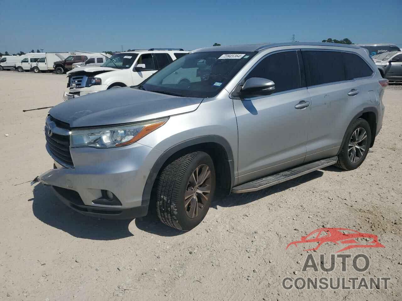 TOYOTA HIGHLANDER 2016 - 5TDKKRFH4GS125613