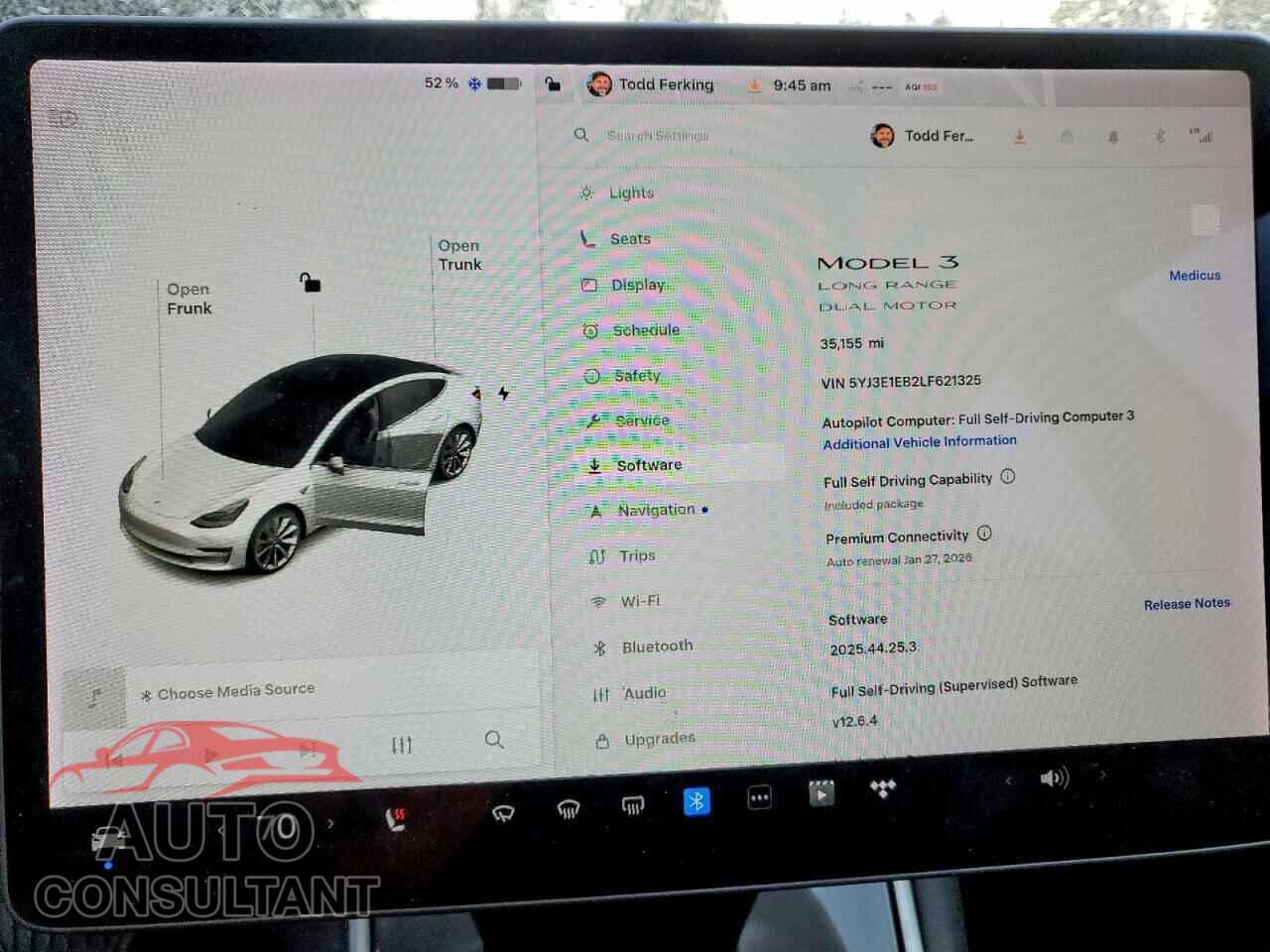 TESLA MODEL 3 2020 - 5YJ3E1EB2LF621325