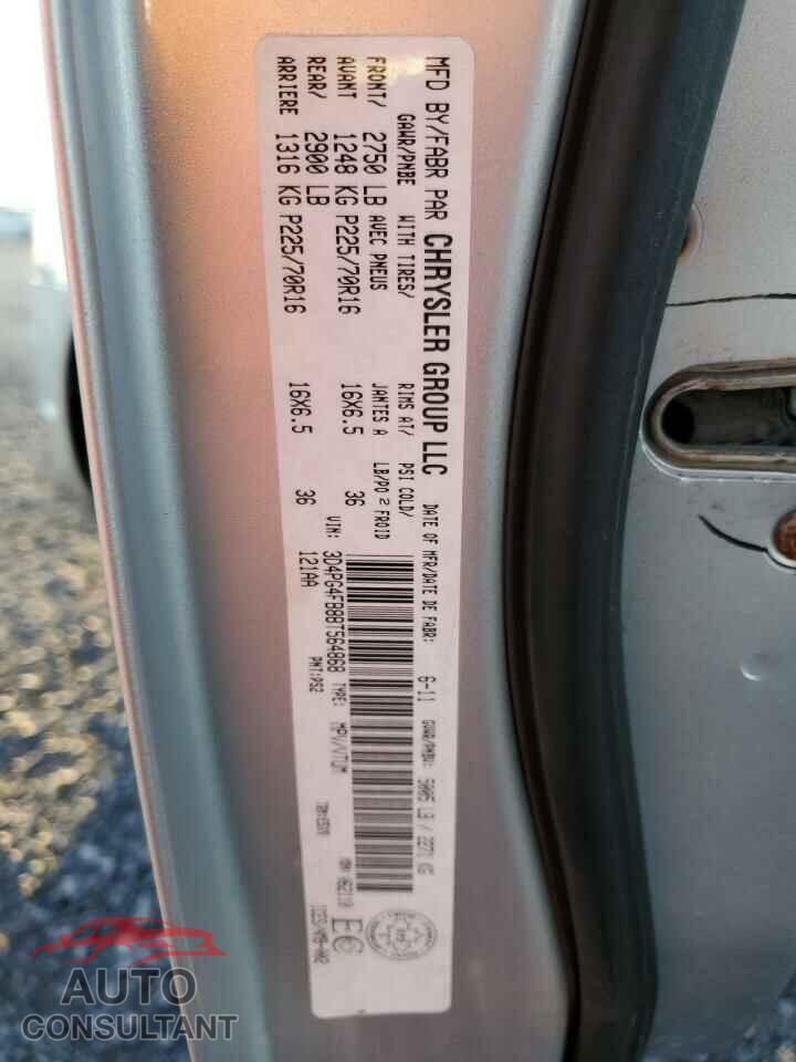 DODGE JOURNEY 2011 - 3D4PG4FB8BT564868