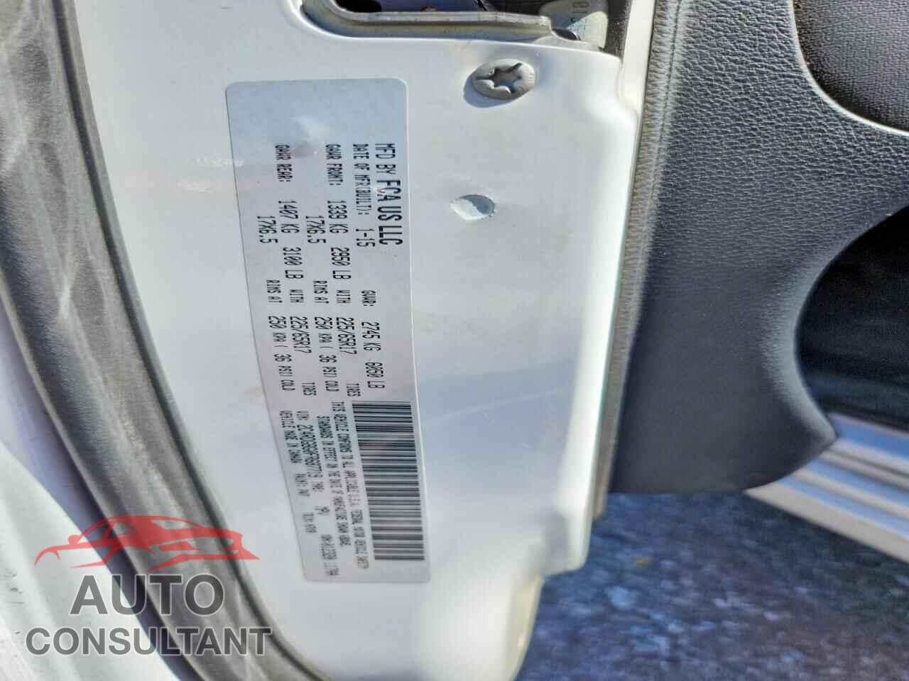 DODGE CARAVAN 2015 - 2C4RDGBG0FR687719