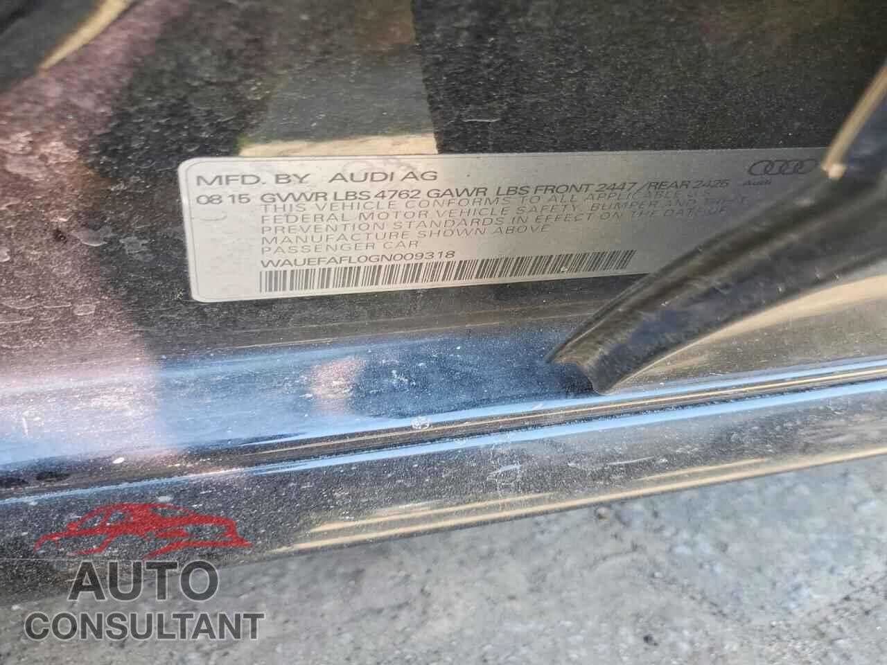 AUDI A4 2016 - WAUEFAFL0GN009318