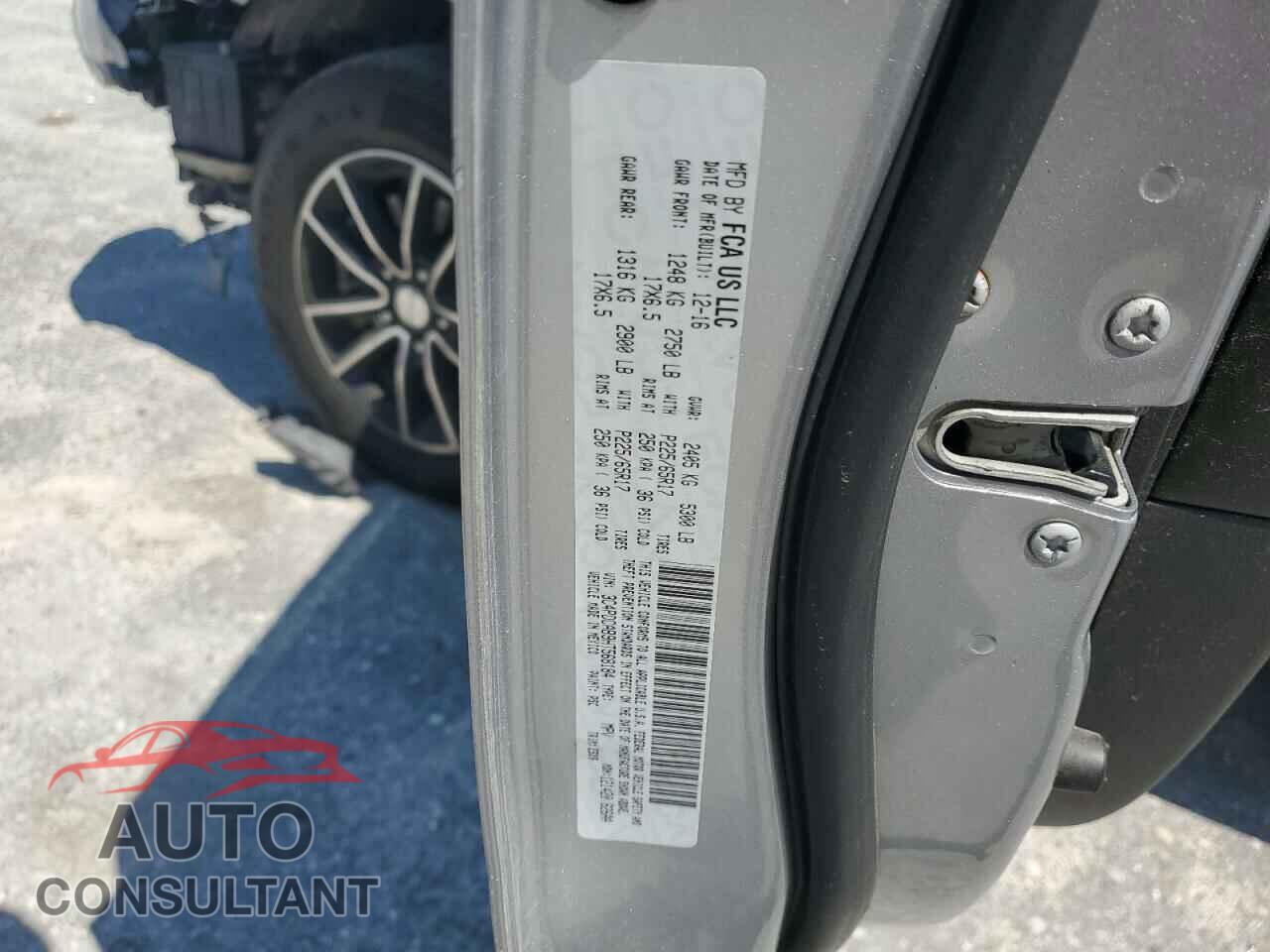 DODGE JOURNEY 2017 - 3C4PDCAB9HT568184