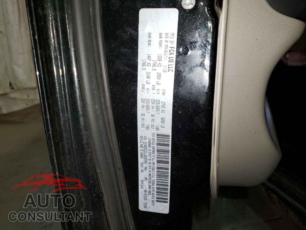 DODGE CARAVAN 2018 - 2C4RDGCG1JR207257