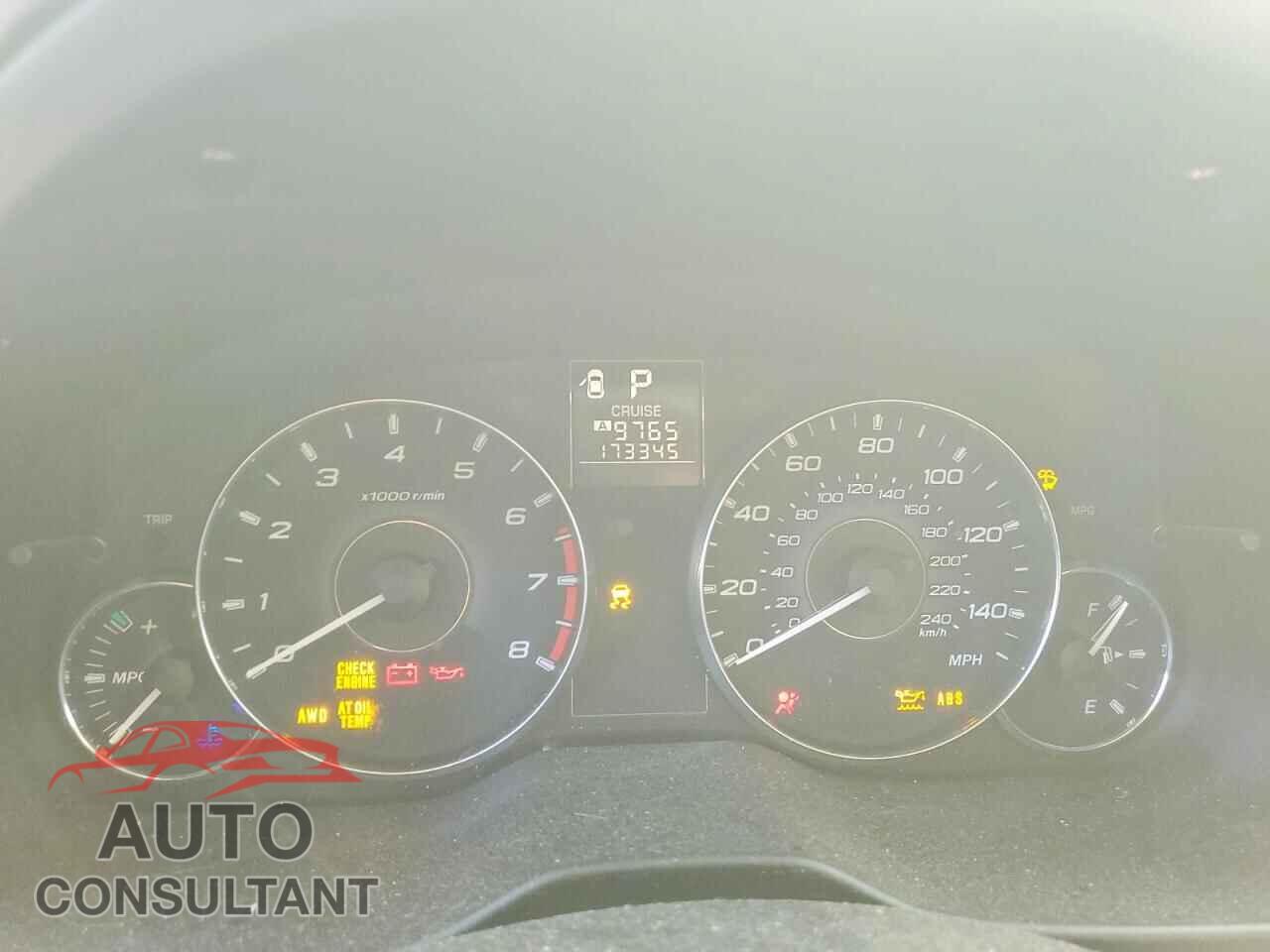 SUBARU OUTBACK 2012 - 4S4BRCBC9C3298733