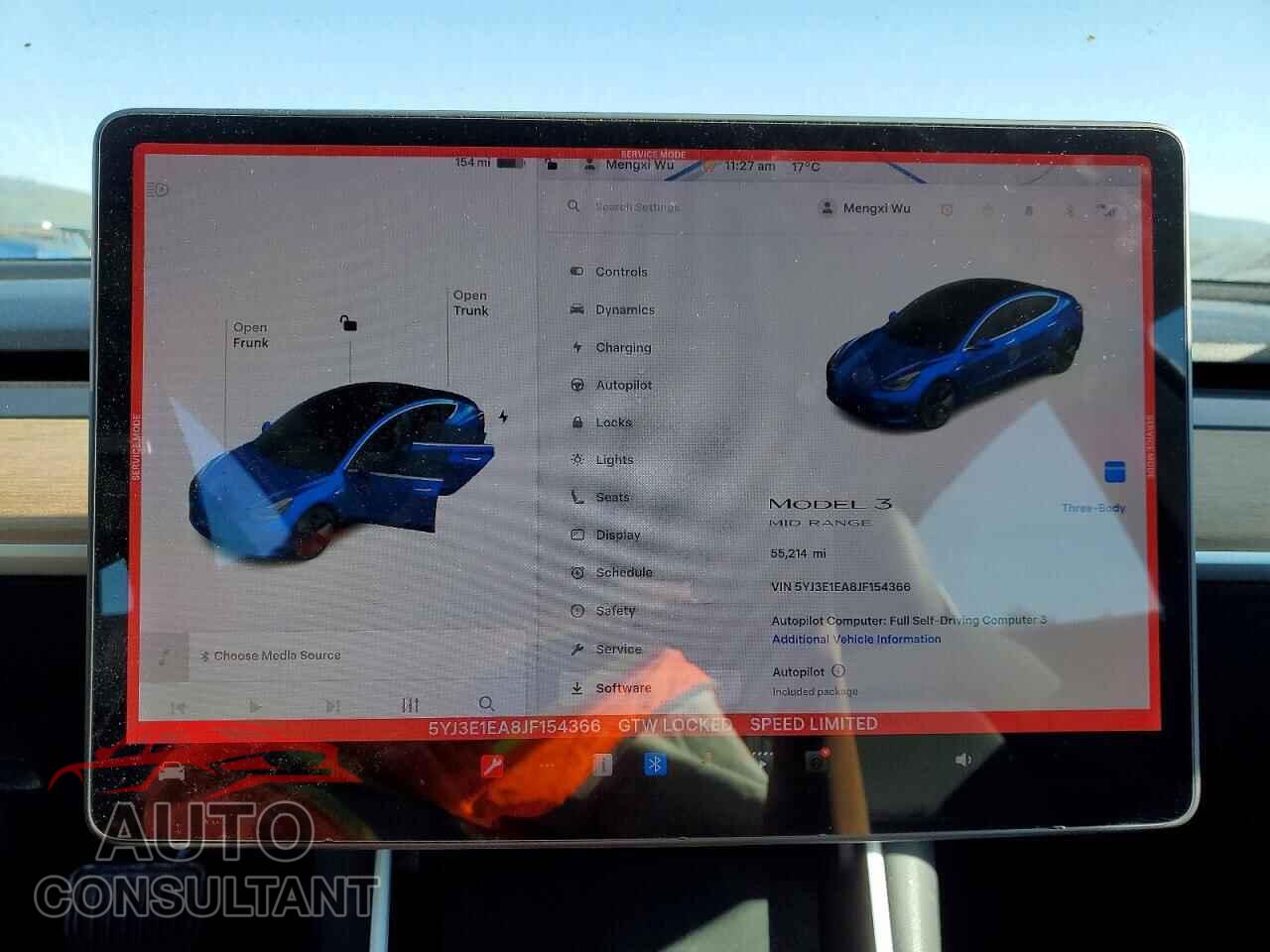 TESLA MODEL 3 2018 - 5YJ3E1EA8JF154366
