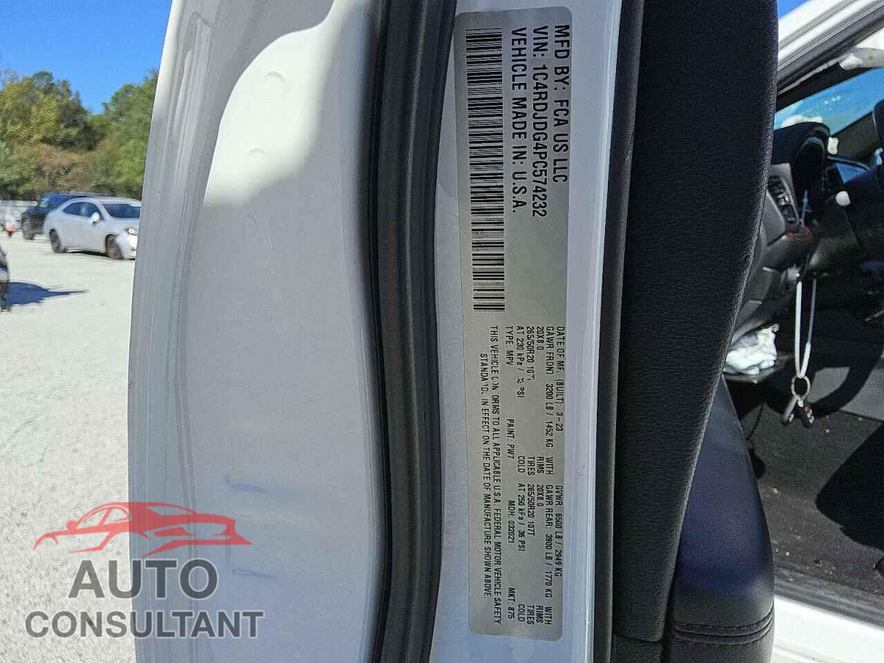DODGE DURANGO 2023 - 1C4RDJDG4PC574232