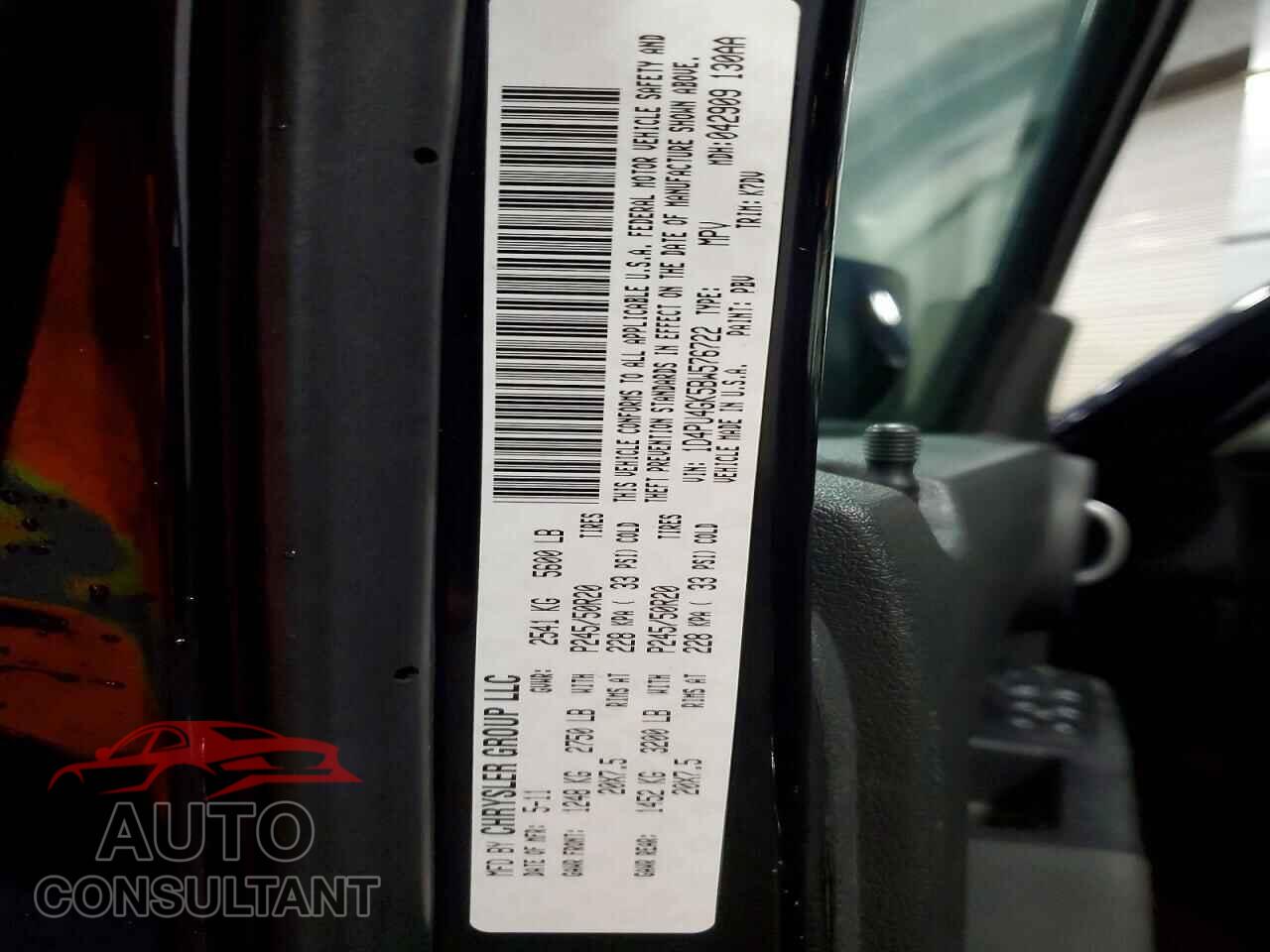 DODGE NITRO 2011 - 1D4PU4GK5BW576722
