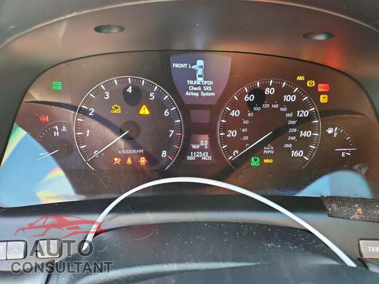 LEXUS LS460 2012 - JTHGL5EF9C5045492