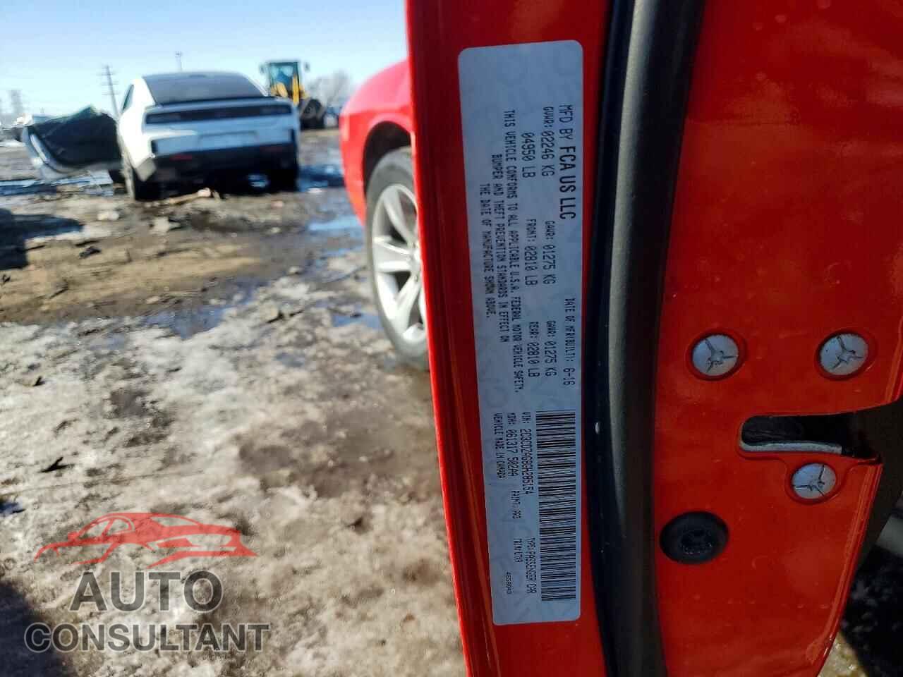 DODGE CHALLENGER 2016 - 2C3CDZAG8GH285154