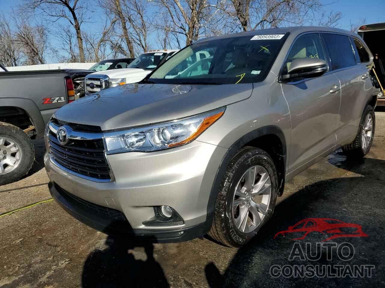 TOYOTA HIGHLANDER 2015 - 5TDJKRFH5FS143886