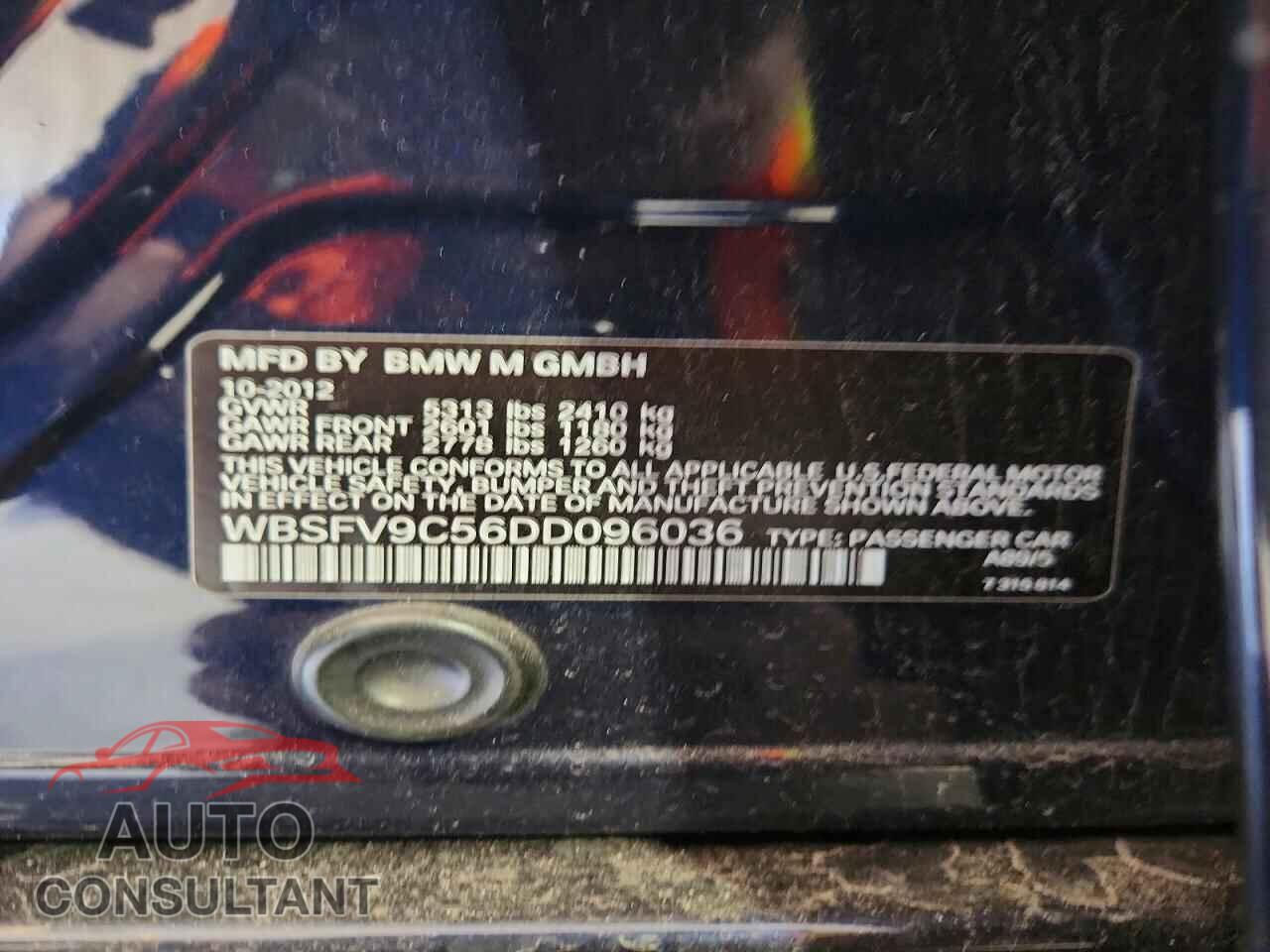 BMW M5 2013 - WBSFV9C56DD096036