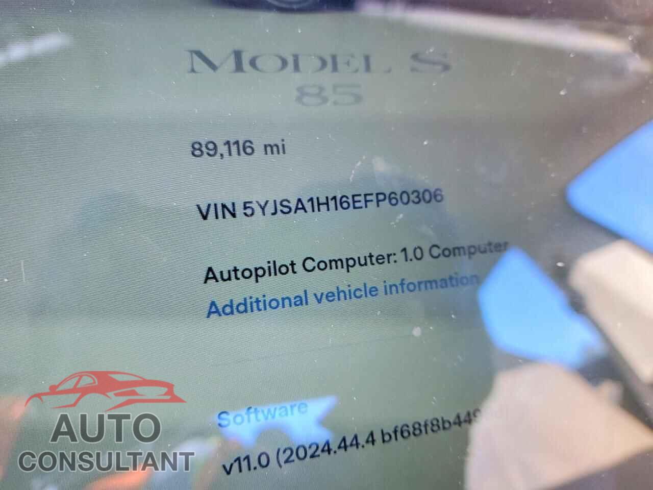 TESLA MODEL S 2014 - 5YJSA1H16EFP60306