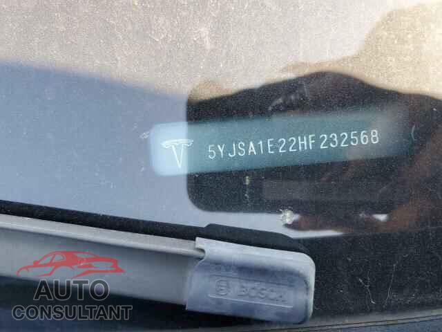 TESLA MODEL S 2017 - 5YJSA1E22HF232568