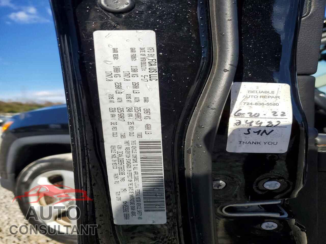 JEEP COMPASS 2017 - 3C4NJDBB5HT665189