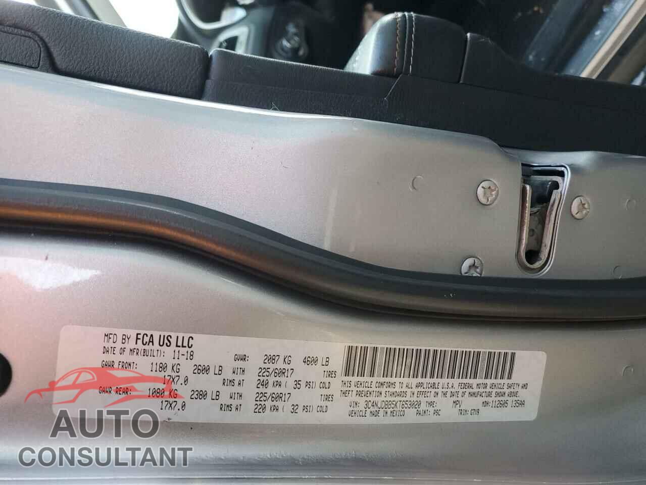 JEEP COMPASS 2019 - 3C4NJDBB5KT653020