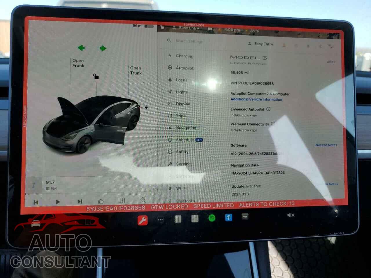 TESLA MODEL 3 2018 - 5YJ3E1EA0JF038658