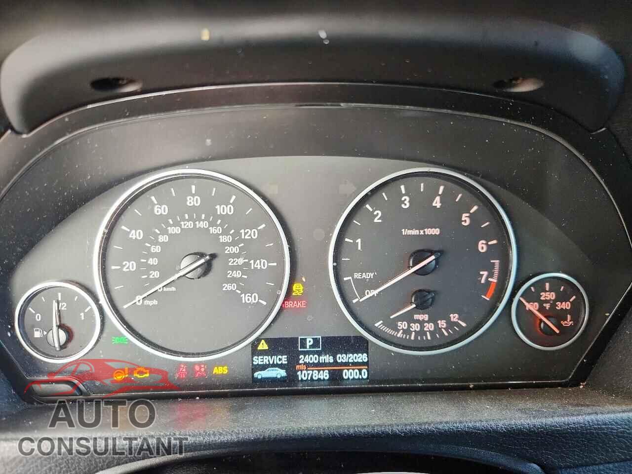 BMW 3 SERIES 2013 - WBA3C1C55DF441673