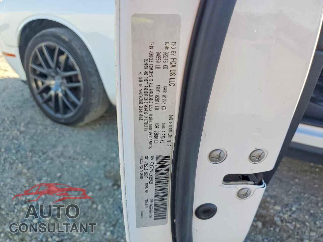 DODGE CHALLENGER 2016 - 2C3CDZAG1GH309620