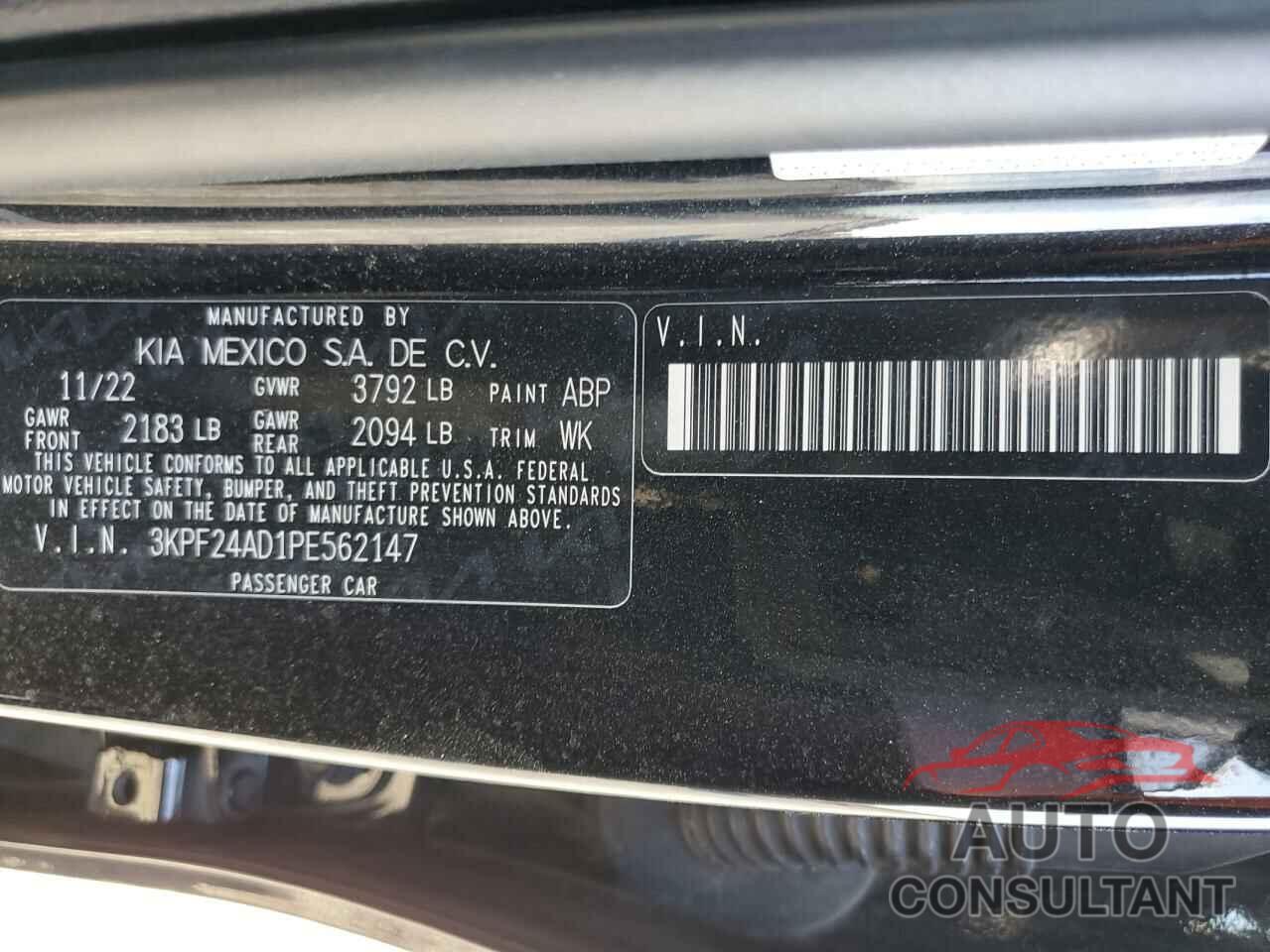 KIA FORTE 2023 - 3KPF24AD1PE562147