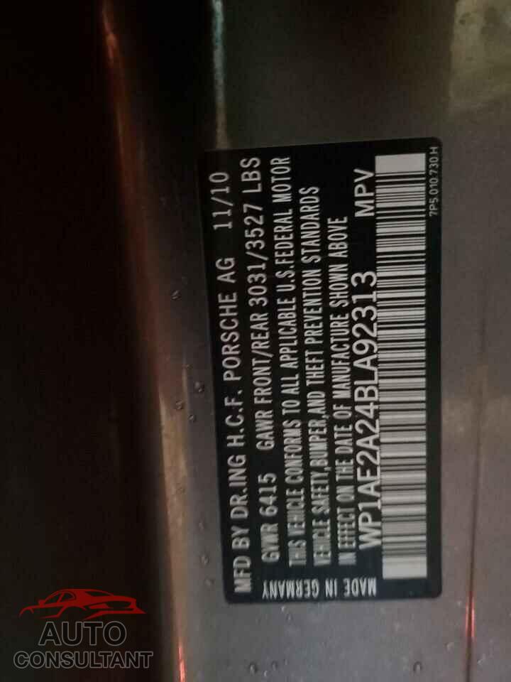 PORSCHE CAYENNE 2011 - WP1AE2A24BLA92313