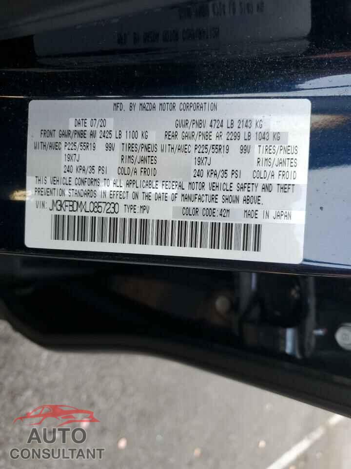 MAZDA CX-5 2020 - JM3KFBDMXL0857230