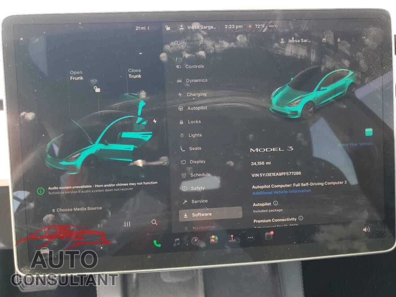 TESLA MODEL 3 2023 - 5YJ3E1EA9PF577286