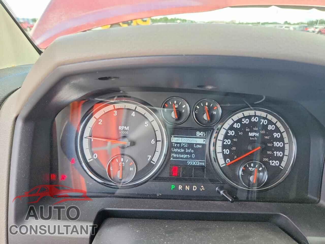 DODGE RAM 1500 2012 - 3C6JD6AT9CG237016