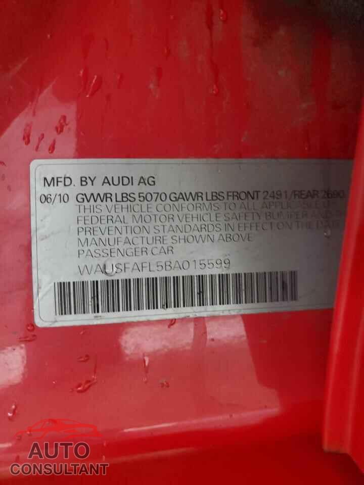 AUDI A4 2011 - WAUSFAFL5BA015599