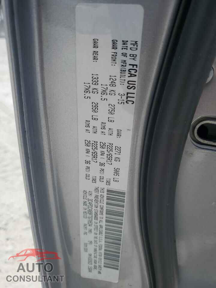 DODGE JOURNEY 2015 - 3C4PDCAB9FT670534