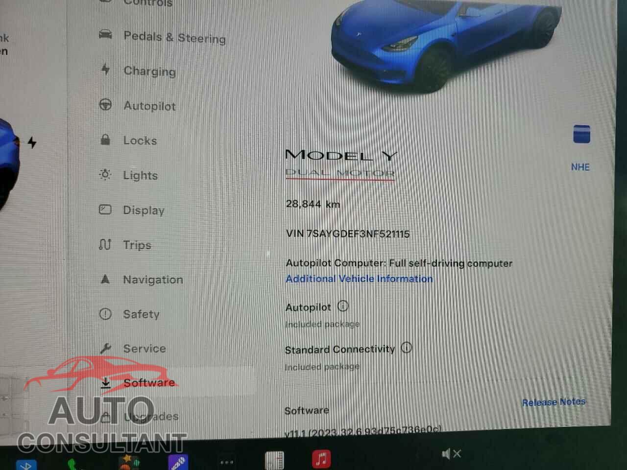TESLA MODEL Y 2022 - 7SAYGDEF3NF521115