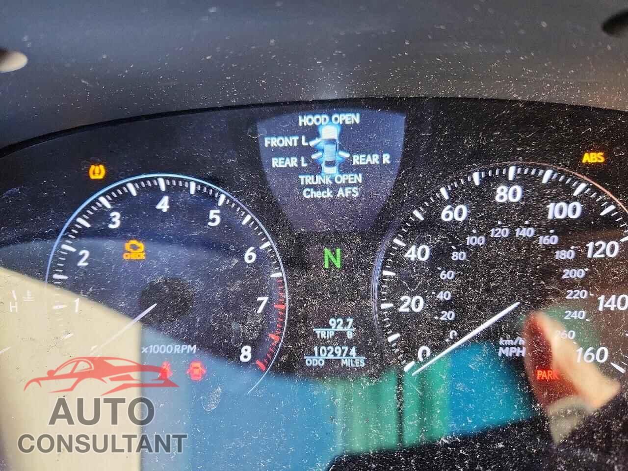 LEXUS LS460 2012 - JTHBL5EF2C5112962