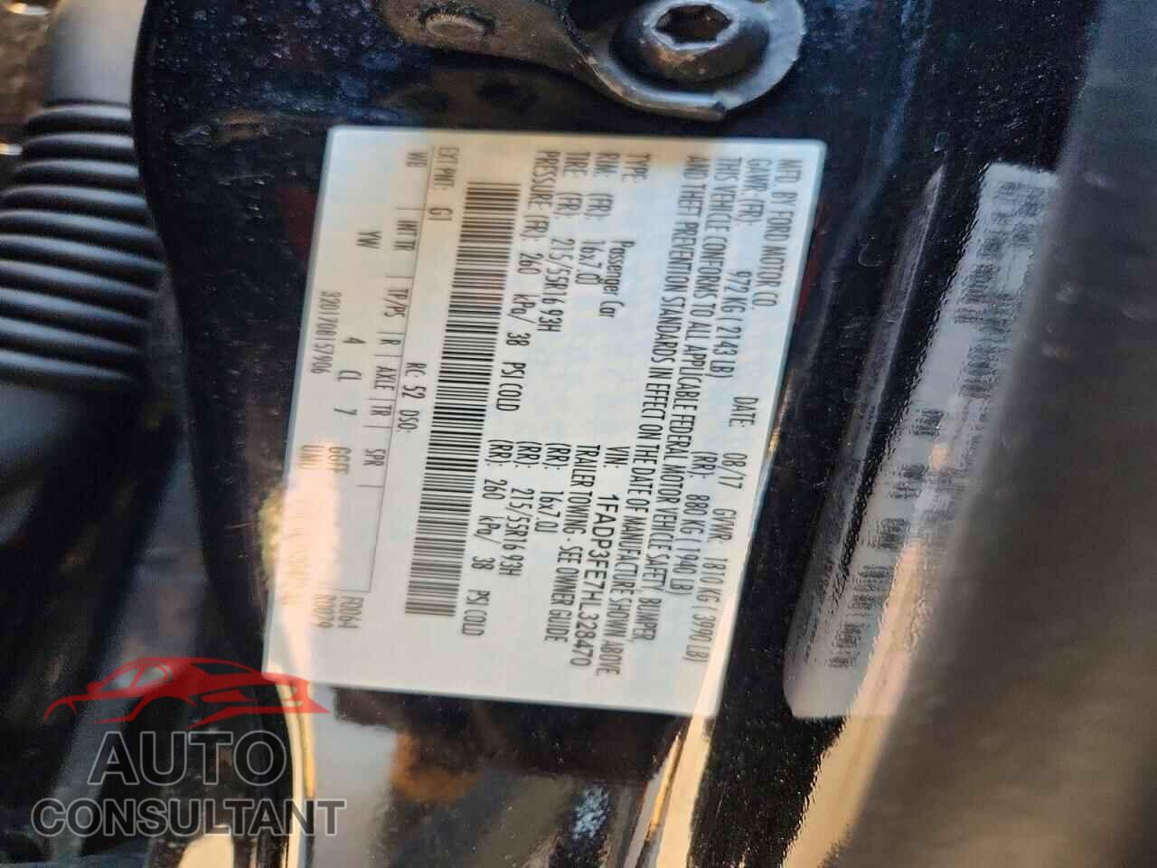 FORD FOCUS 2017 - 1FADP3FE7HL328470