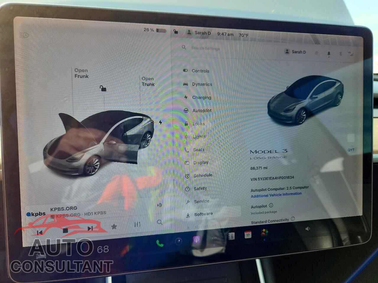 TESLA MODEL 3 2017 - 5YJ3E1EA4HF001834
