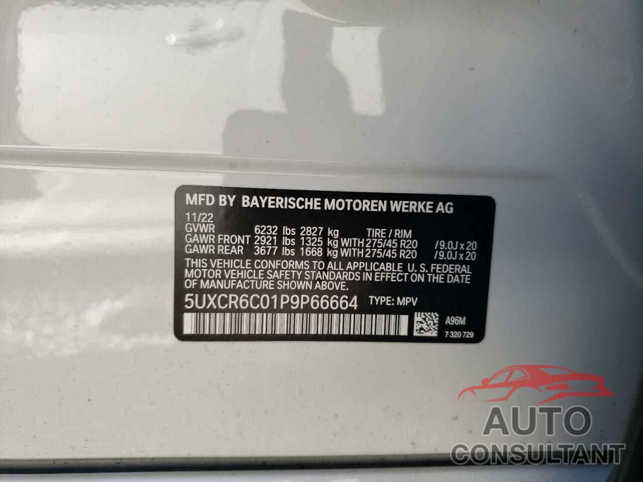 BMW X5 2023 - 5UXCR6C01P9P66664