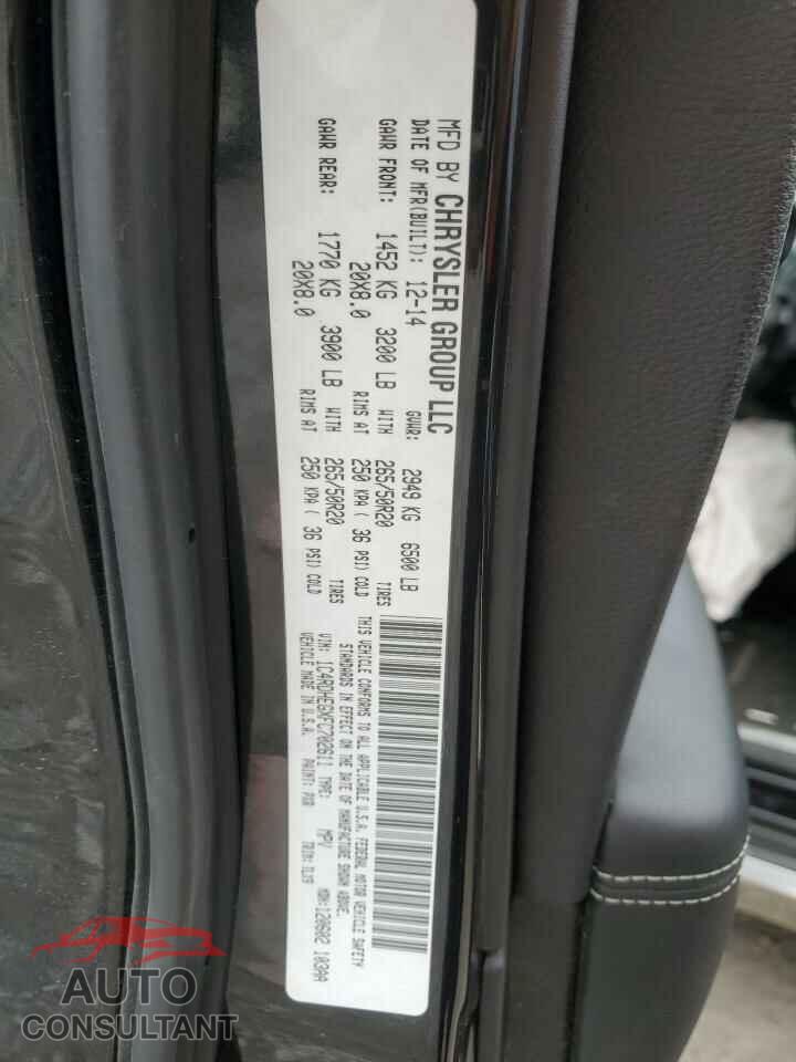 DODGE DURANGO 2015 - 1C4RDHEGXFC702611
