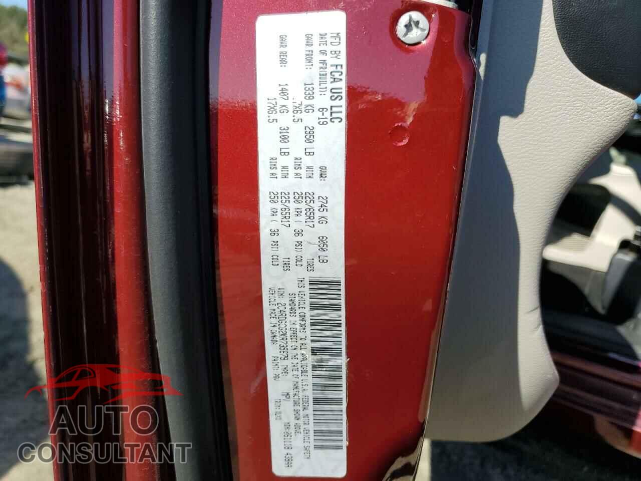 DODGE CARAVAN 2019 - 2C4RDGCG2KR735679