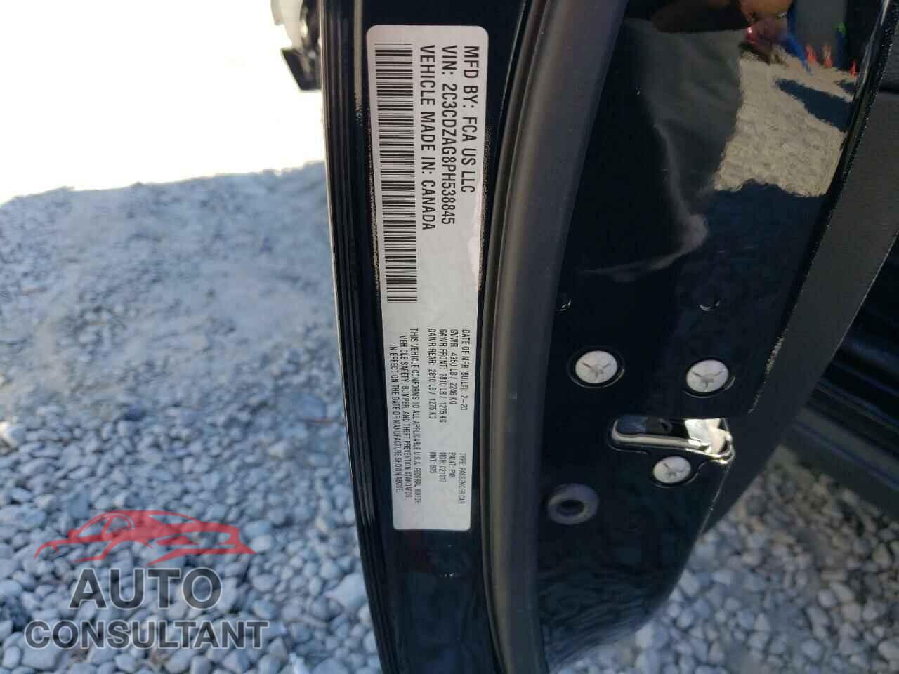DODGE CHALLENGER 2023 - 2C3CDZAG8PH538845
