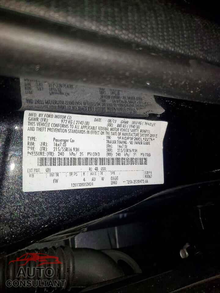 FORD FOCUS 2014 - 1FADP3F28EL122754
