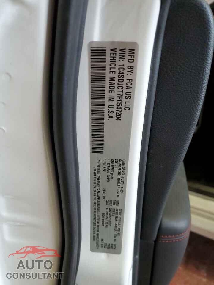 DODGE DURANGO 2023 - 1C4SDJCT7PC547204