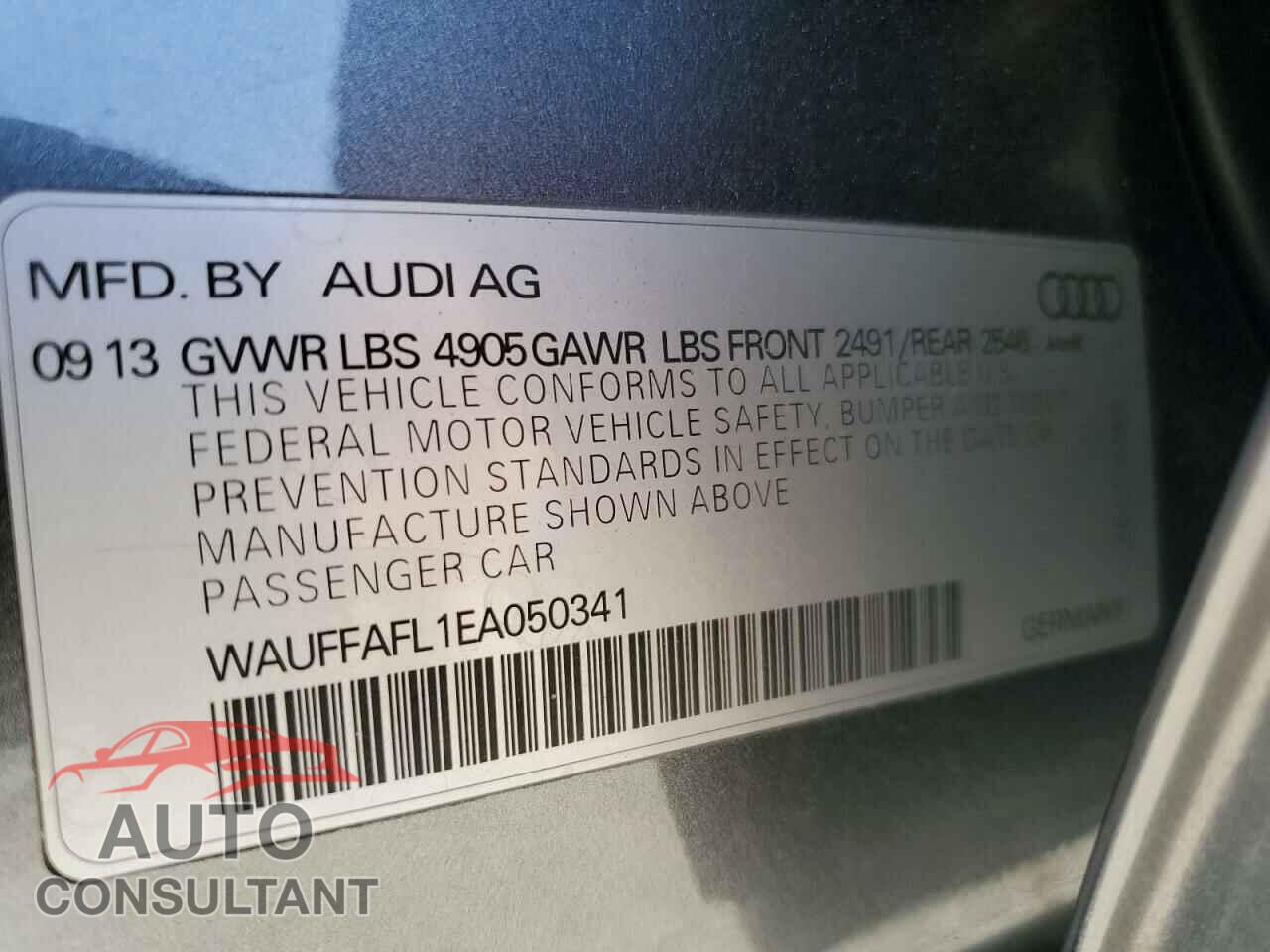 AUDI A4 2014 - WAUFFAFL1EA050341