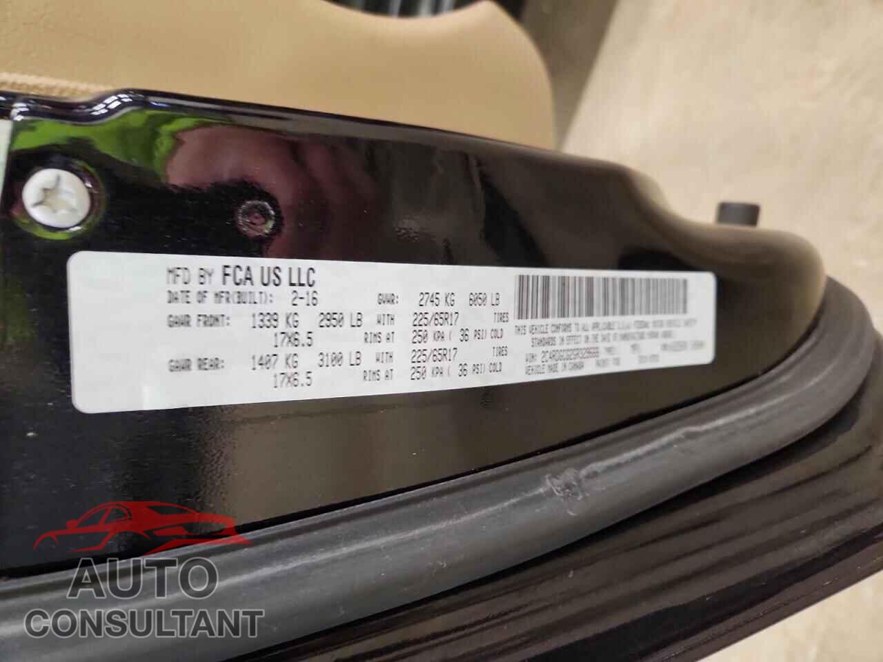 DODGE CARAVAN 2016 - 2C4RDGCG2GR329666