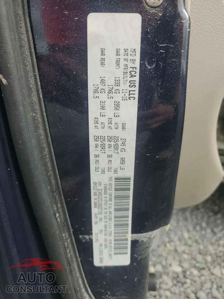 DODGE CARAVAN 2016 - 2C4RDGCG1GR227193